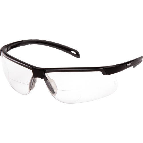 H2MAX Reader Lens with Black Frame, Anti-Fog, Clear, 2.0 Diopter Nassau Supply