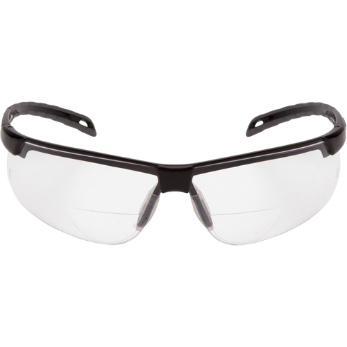 H2MAX Reader Lens with Black Frame, Anti-Fog, Clear, 2.0 Diopter Nassau Supply