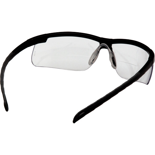 H2MAX Reader Lens with Black Frame, Anti-Fog, Clear, 2.0 Diopter Nassau Supply