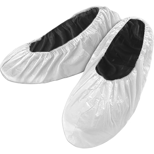 CoverMe XP Shoe Covers, Large, Polypropylene, White Nassau Supply