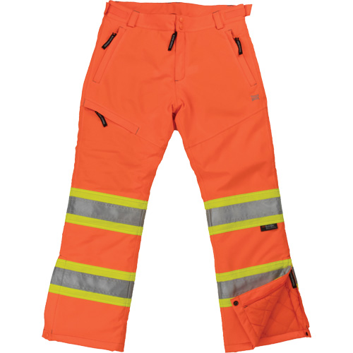 Womens Insulated Flex Safety Pant, Polyester, Small, High Visibility Orange Nassau Supply