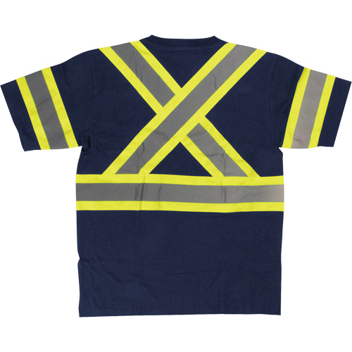 Chemise de s&eacute;curit&eacute; &agrave; manches courtes, Coton, T-petit, Bleu marin Nassau Supply