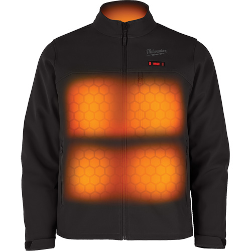 Manteau chauffante M12 ToughShell avec pile, Hommes, 2T-Grand, Noir Nassau Supply