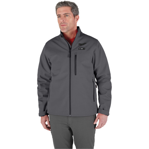 Manteau chauffante M12 ToughShell (manteau seulement), Hommes, T-Grand, Gris Nassau Supply