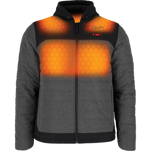 Veste chauffante M12 QuietShell avec pile, Hommes, 2T-Grand, Gris Nassau Supply