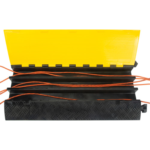 Polyurethane Cable Protector, 3 Channels, 35.43" L x 19.69" W x 3" H Nassau Supply