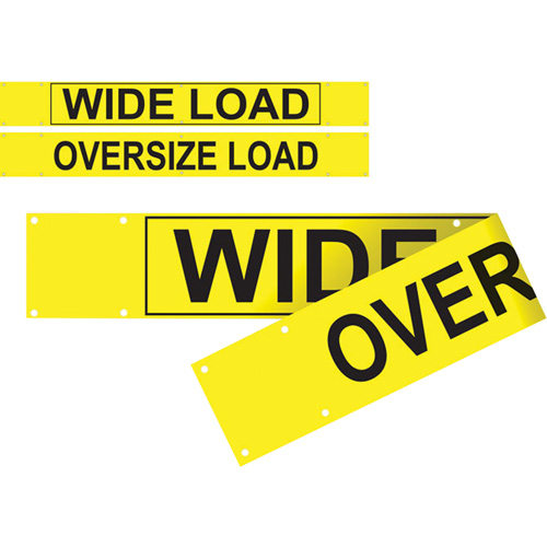 Banni&egrave;re wide load/oversized load &agrave; deux c&ocirc;t&eacute;s, Vinyle, 96" la x 12" h Nassau Supply