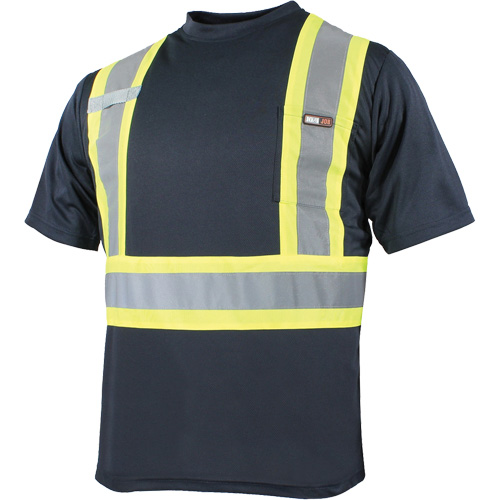 T-shirt &agrave; manches courtes et s&eacute;chage rapide, Polyester, Petit, Bleu marine Nassau Supply