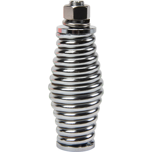 Tige de s&eacute;curit&eacute; robuste, Fixation Filet&eacute;, Hauteur 5', Orange avec X r&eacute;fl&eacute;chissant Nassau Supply