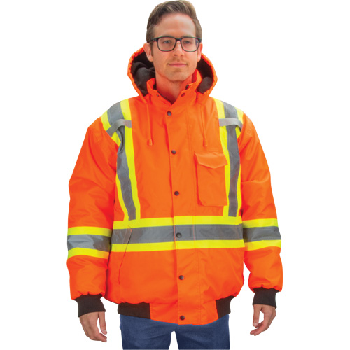 Parka d'hiver imperm&eacute;able 7-en-1, Orange haute visibilit&eacute;, Moyen Nassau Supply
