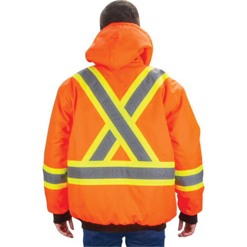 Parka d'hiver imperm&eacute;able 7-en-1, Orange haute visibilit&eacute;, Moyen Nassau Supply