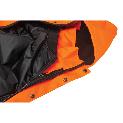 Parka d'hiver imperm&eacute;able 7-en-1, Orange haute visibilit&eacute;, Moyen Nassau Supply