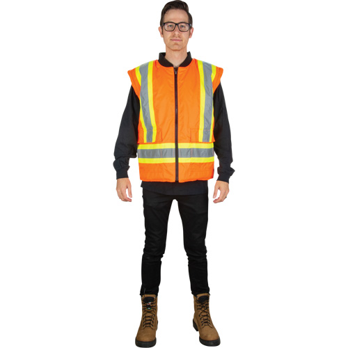 Parka d'hiver imperm&eacute;able 7-en-1, Orange haute visibilit&eacute;, Moyen Nassau Supply