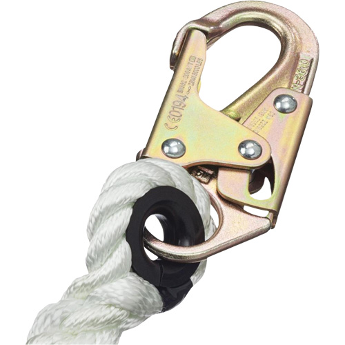 LAN-1222-4 Longe &agrave; corde de retenue 5/8", 1 branches, 4', Classe CSA A Nassau Supply