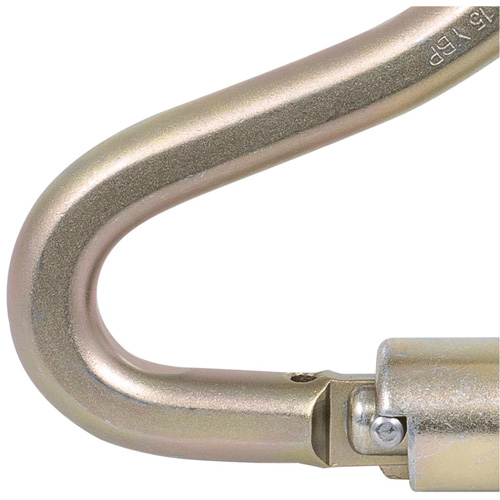 CP-04011-1 Zinc Plated Carabiner with 2" Gate Opening, Steel Nassau Supply