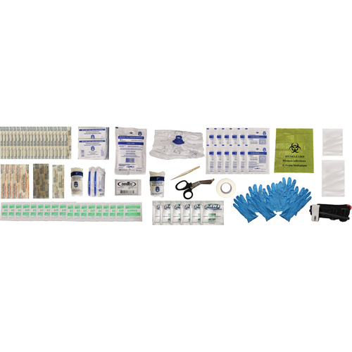Trousse de premiers soins Shield, R&eacute;pond ou surpasse la norme CSA Z1220-24 type 2 environnements &agrave; faible risque, Petit (2-25 travailleurs) Nassau Supply