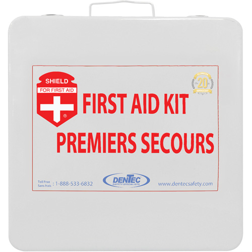 Trousse de premiers soins Shield, R&eacute;pond ou surpasse la norme CSA Z1220-24 type 2 environnements &agrave; faible risque, Moyen (26-50 travailleurs) Nassau Supply