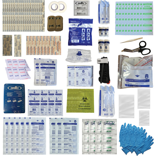 Trousse de premiers soins Shield, R&eacute;pond ou surpasse la norme CSA Z1220-24 type 3 environnements &agrave; haut risque, Moyen (26-50 travailleurs) Nassau Supply