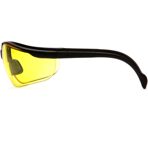 Lunettes de s&eacute;curit&eacute; &agrave; demi-monture Venture II, Lentille Ambr&eacute;e, ANSI Z87+/MCEPS GL-PD 10-12/R&eacute;pond ou surpasse la norme CSA Z94.3 Nassau Supply