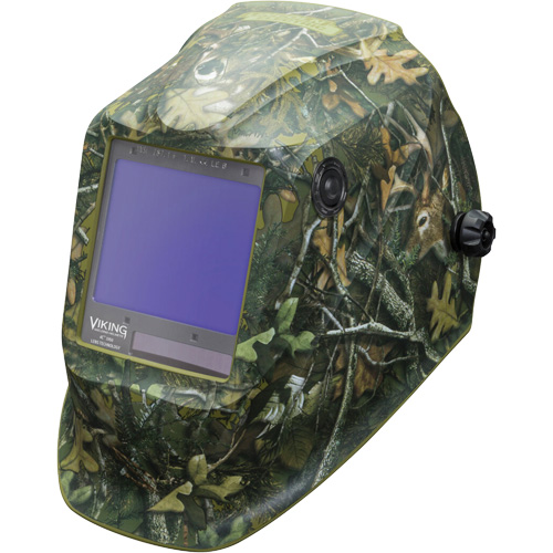 VIKING 3350 White Tail Camo Welding Helmet, 3.74" L x 3.34" W View Area, 5 - 13 Shade Range Nassau Supply