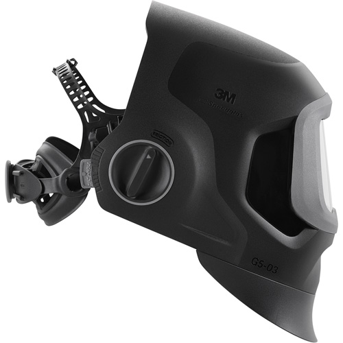 Speedglas G5-03 Pro Black Fixed Front Welding Helmet, 2.8" L x 4.3" W View Area, 2.5/5/8-13 Shade Range, Black Nassau Supply