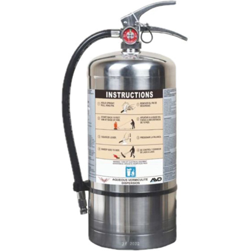 Fire Extinguisher for Lithium-ion Battery Fire Protection, AVD, 6 L Capacity Nassau Supply