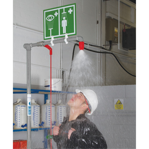 Douche combin&eacute;e avec cuvette ferm&eacute;e en ABS et entr&eacute;e sup&eacute;rieure, Socle Nassau Supply