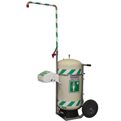 Mobile Self-Contained Emergency Safety Shower with Eye & Face Wash, 30 gal. Capacity, Meets None Nassau Supply