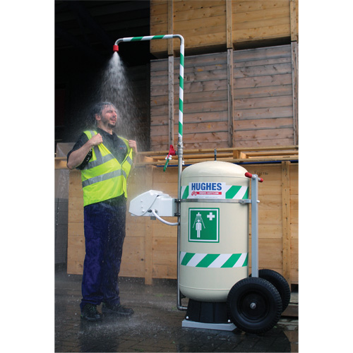 Mobile Self-Contained Emergency Safety Shower with Eye & Face Wash, 30 gal. Capacity, Meets None Nassau Supply