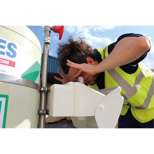 Mobile Self-Contained Emergency Safety Shower with Eye & Face Wash, 30 gal. Capacity, Meets None Nassau Supply