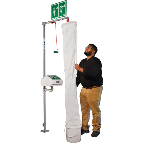 Safety Shower Test Kit with Bucket & Shower Sock Nassau Supply