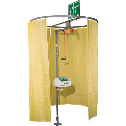 Pipe Mounted Safety Shower Modesty Curtain Nassau Supply