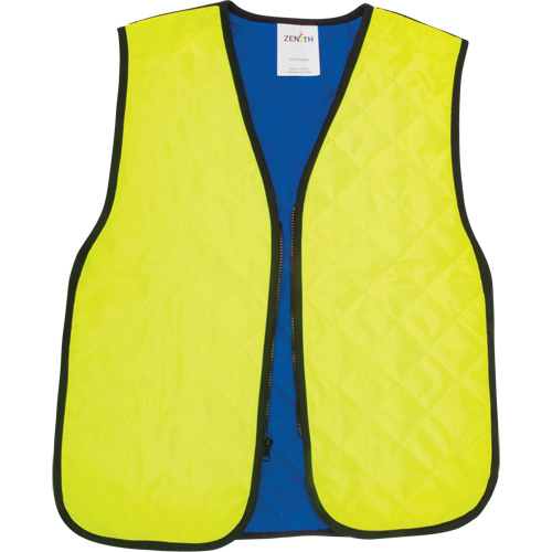 Evaporative Cooling Vest, Medium, High Visibility Lime-Yellow Nassau Supply
