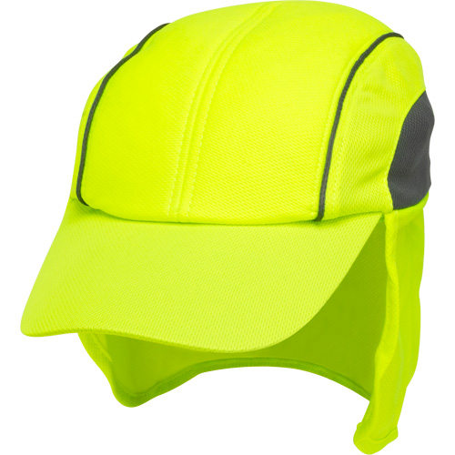 Chapeaux de refroidissement avec voiles pour le cou, Lime haute visibilit&eacute; Nassau Supply