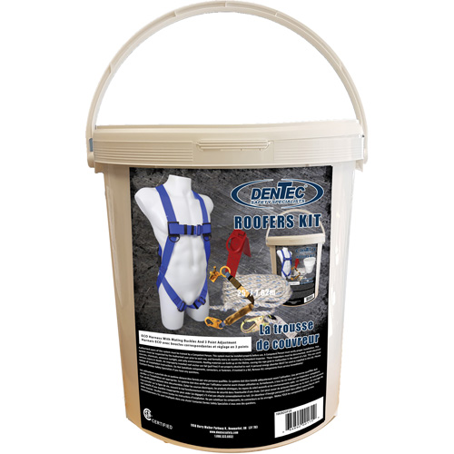Trousse pour couvreurs avec corde 25' ECO, Certifi&eacute;e CSA, Classe A, Grand/Moyen/T-Grand, Cap. 310 lb Nassau Supply