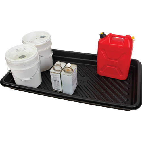 Spill Tray, 24" L x 48" W x 4.5" H, 24 US gal. Spill Capacity Nassau Supply