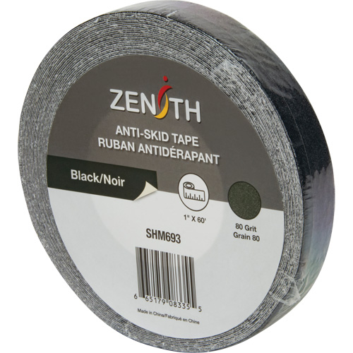Anti-Skid Tape, 1" x 60', Black Nassau Supply