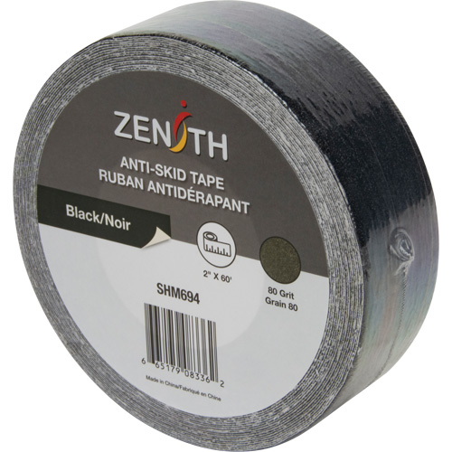 Ruban antid&eacute;rapant, 2" x 60', Noir Nassau Supply
