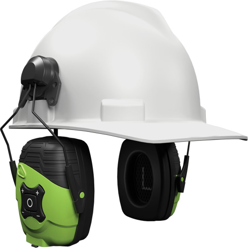 &eacute;couteurs Bluetooth Link Aware vert s&eacute;curit&eacute;, Style Fixation pour casque, 21 dB Nassau Supply