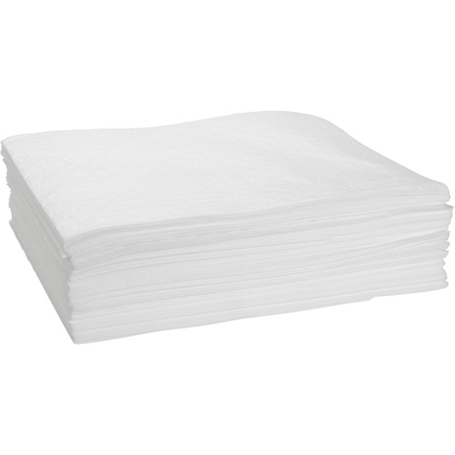 Bonded Sorbent Pad, Oil Only, 15" x 19", 10 gal. Absorbancy Nassau Supply