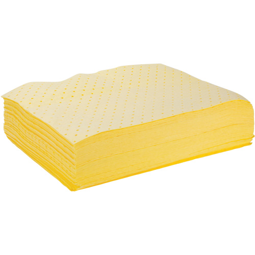 Bonded Sorbent Pads, Hazmat, 15" x 19", 8 gal. Absorbancy Nassau Supply
