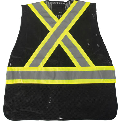 Veste d'arpenteur conforme aux normes de la CSA, Noir, Moyen, Polyester Nassau Supply
