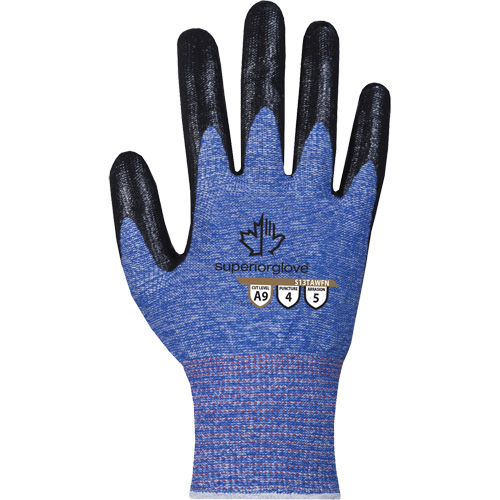 Gant extr&ecirc;mement r&eacute;sistant aux coupures, Taille 7, Calibre 13, Rev&ecirc;tement Mousse de nitrile, Enveloppe en TenActiv, ASTM ANSI niveau A9 Nassau Supply