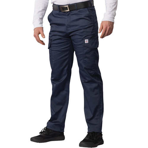 Pantalon cargo Big Flex, Poly-coton/Spandex, Bleu marin, Taille 28 Nassau Supply