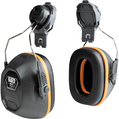 Cache-oreilles pour casques de s&eacute;curit&eacute;, Fixation pour casque, 27 NRR dB Nassau Supply