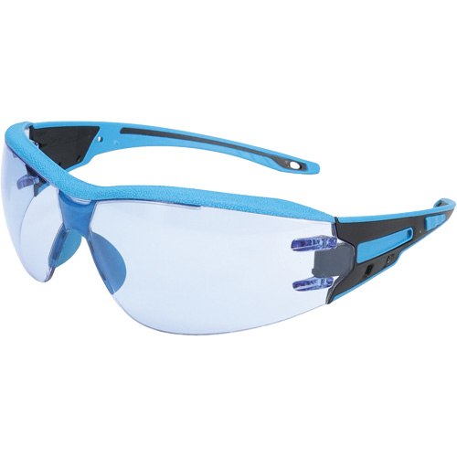 Captain Metal Detectable Rimless Safety Glasses, Light Blue Lens, Anti-Fog/Anti-Scratch, ANSI Z87+/Meets/Exceeds CSA Z94.3 Nassau Supply