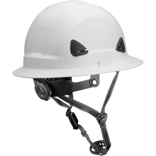 Fibre Metal Climbing Style Helmet with Full Brim, Meets CSA Type 2, Ratchet Suspension, Non-Vented Nassau Supply