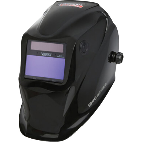 VIKING 1840 Series Auto-Darkening Welding Helmet, 7 - 13 Shade Range, Black Nassau Supply