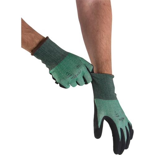 Lightweight High-Dexterity Cut-Resistant Gloves, Size 10, 21 Gauge, Foam Nitrile Coated, Stainless Steel/HPPE Shell, ASTM ANSI Level A3 Nassau Supply
