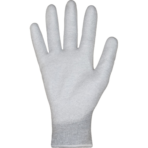 KnitActiv Electrostatic Dissipative Low-Linting White Gloves, 5, Polyurethane Coating, 13 Gauge, Nylon/Cotton Shell Nassau Supply